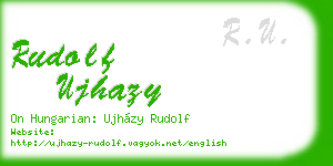 rudolf ujhazy business card