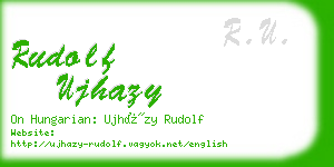 rudolf ujhazy business card